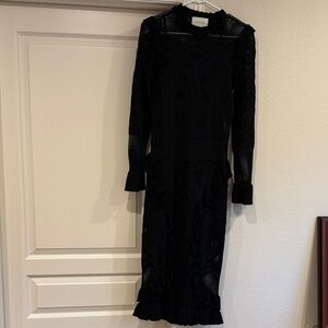 Alexis Black Knit midi dress
